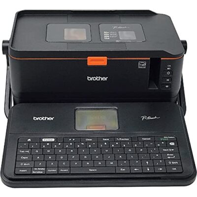 Brother P-Touch PTE800W Portable Industrial Desktop Label Printer, Full QWERTY Keyboard, Print 36mm Labels, 360dpi, 3.1ips, Wi-Fi Connectivity